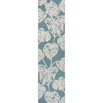 Tobago High-low Two-tone Monstera Leaf Indoor/Outdoor Area Rug